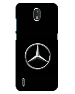 Чехол для Nokia 1.3 с картинкой «Mercedes классический лого»