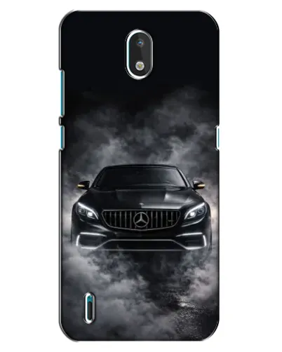 Чехол для Nokia 1.3 с картинкой «Mercedes в дыму»