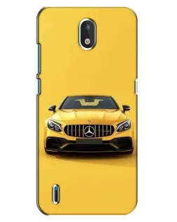 Чехол для Nokia 1.3 с картинкой «Желтый Mercedes GT»