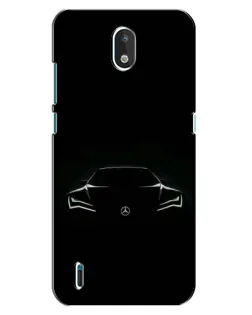 Чехол для Nokia 1.3 с картинкой «Mercedes — силуэт авто»