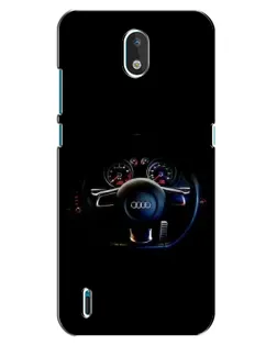 Чехол для Nokia 1.3 с картинкой «Салон Audi — руль»