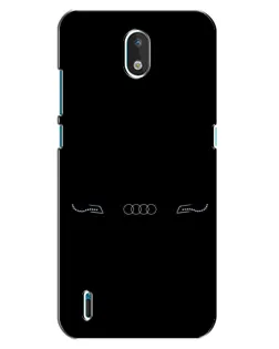 Чехол для Nokia 1.3 с картинкой «Audi — световой подпись»