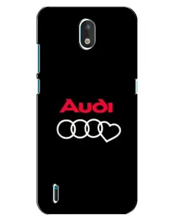 Чехол для Nokia 1.3 с картинкой «Логотип Audi Heart»