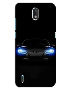Чехол для Nokia 1.3 с картинкой «Audi в неоне»