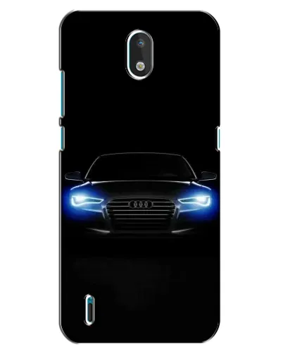 Чехол для Nokia 1.3 с картинкой «Audi в неоне»