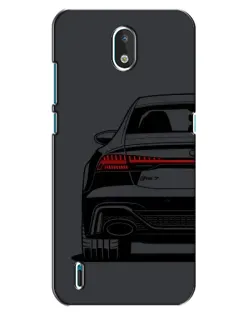 Чехол для Nokia 1.3 с картинкой «Задняя часть Audi — арт»