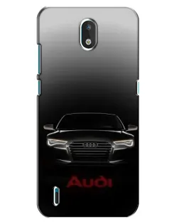 Чехол для Nokia 1.3 с картинкой «Audi — градиентный контур»