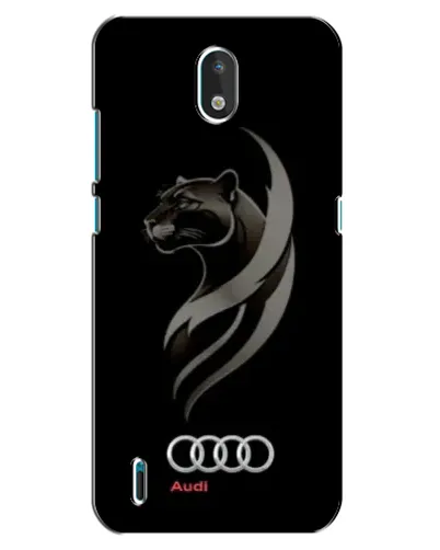 Чехол для Nokia 1.3 с картинкой «Графика — пантера и Audi»