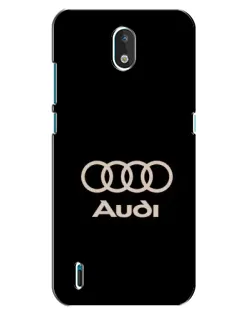 Чехол для Nokia 1.3 с картинкой «Audi — золотой логотип»