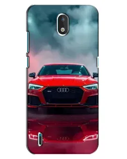 Чехол для Nokia 1.3 с картинкой «Audi RS — красный стиль»