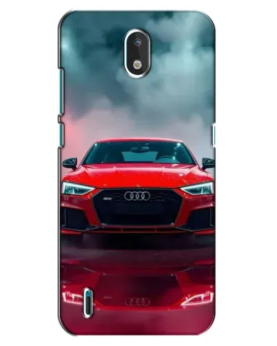 Чехол для Nokia 1.3 с картинкой «Audi RS — красный стиль»