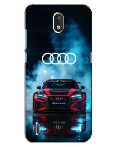 Чехол для Nokia 1.3 с картинкой «Audi Sport — неон»