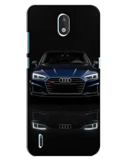 Чехол для Nokia 1.3 с картинкой «Audi — ночное отражение»