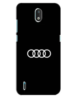 Чехол для Nokia 1.3 с картинкой «Audi White Logo»