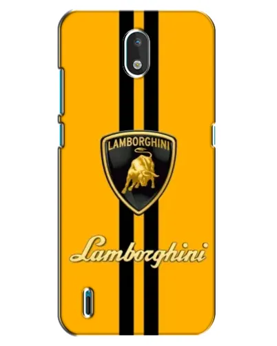 Чехол для Nokia 1.3 с картинкой «Lamborghini Stripe желтый»