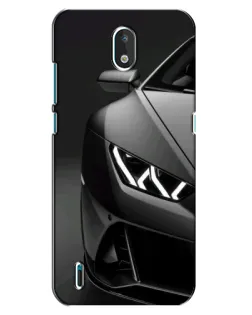 Чехол для Nokia 1.3 с картинкой «Lamborghini фары детализация»