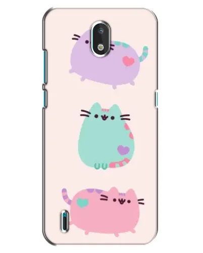 Чехол для Nokia 1.3 с картинкой «Pusheen трио»