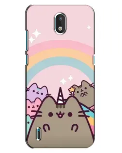 Чехол для Nokia 1.3 с картинкой «Единорог Pusheen»