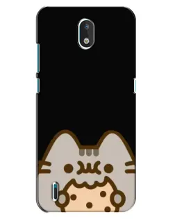 Чехол для Nokia 1.3 с картинкой «Пушин на черном»