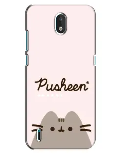 Чехол для Nokia 1.3 с картинкой «Pusheen логотип»