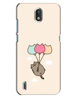 Чехол для Nokia 1.3 с картинкой «Пушин на шариках»