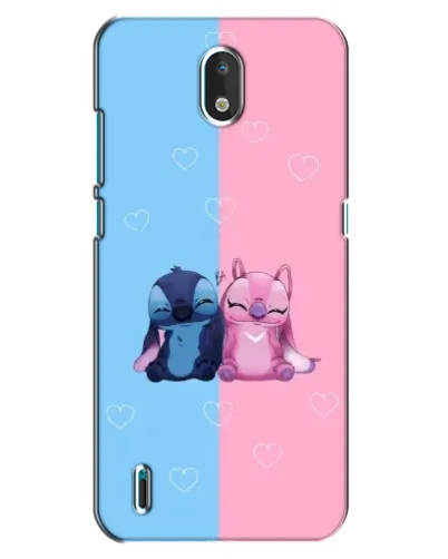 Чехол для Nokia 1.3 с картинкой «Stitch и Angel Love» Чехол для Nokia 1.3 с картинкой «Stitch и Angel Love»