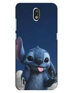 Чехол для Nokia 1.3 с картинкой «Стич в облаках»