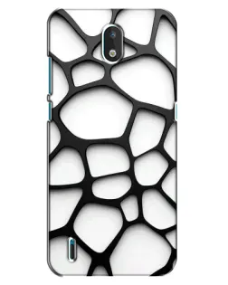 Чехол для Nokia 1.3 с картинкой «Белая объемная сетка» Чехол для Nokia 1.3 с картинкой «Белая объемная сетка»