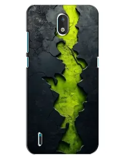 Чохол для Nokia 1.3 з картинкою «Салатовий розлом скелі»