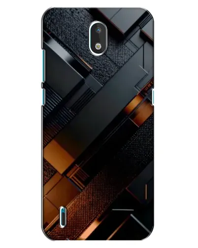 Чехол для Nokia 1.3 с картинкой «Черные геометрические блоки» Чехол для Nokia 1.3 с картинкой «Черные геометрические блоки»