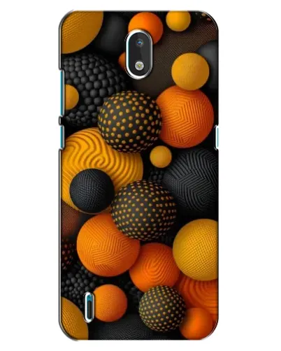 Чехол для Nokia 1.3 с картинкой «Объемные оранжевые сферы» Чехол для Nokia 1.3 с картинкой «Объемные оранжевые сферы»
