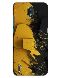 Чехол для Nokia 1.3 с картинкой «Золотые осколки геометрии»