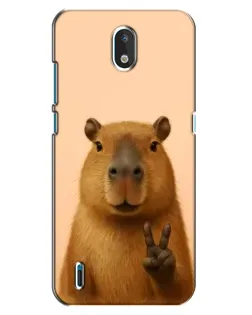 Чохол для Nokia 1.3 з картинкою «Капібара вікторія»