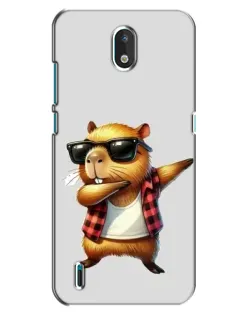 Чохол для Nokia 1.3 з картинкою «Капібара репер даб»