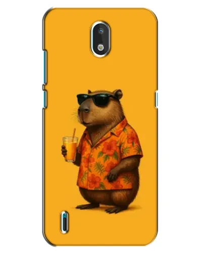 Чехол для Nokia 1.3 с картинкой «Капибара на отдыхе»