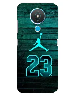 Чехол для Nokia 1.4 с картинкой «Jordan Cyan 23»