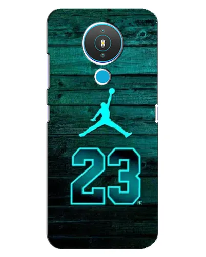 Чехол для Nokia 1.4 с картинкой «Jordan Cyan 23»