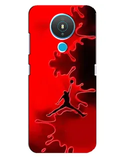 Чехол для Nokia 1.4 с картинкой «Jordan Red Smoke»