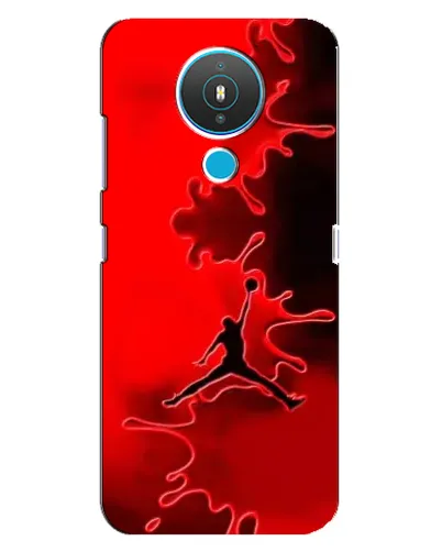 Чехол для Nokia 1.4 с картинкой «Jordan Red Smoke»