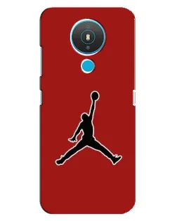Чехол для Nokia 1.4 с картинкой «Jordan Red Back»