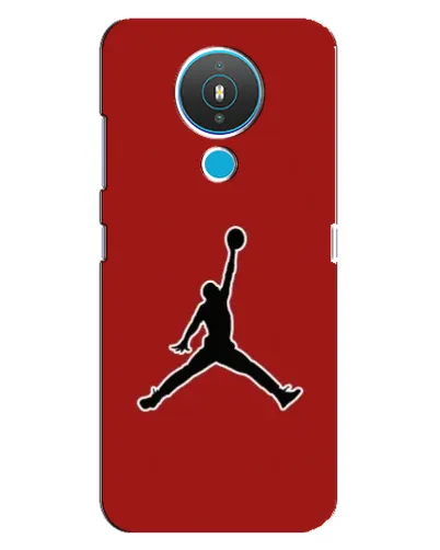 Чехол для Nokia 1.4 с картинкой «Jordan Red Back»