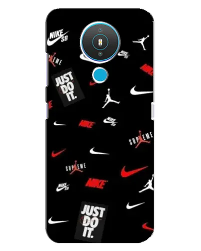 Чехол для Nokia 1.4 с картинкой «Nike Mix Pattern»