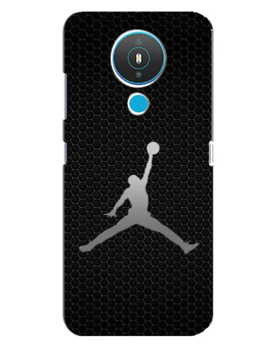 Чехол для Nokia 1.4 с картинкой «Jordan Dark Carbon»