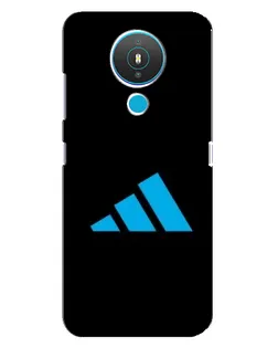 Чехол для Nokia 1.4 с картинкой «Adidas Cyan Logo»