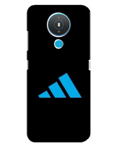 Чехол для Nokia 1.4 с картинкой «Adidas Cyan Logo»