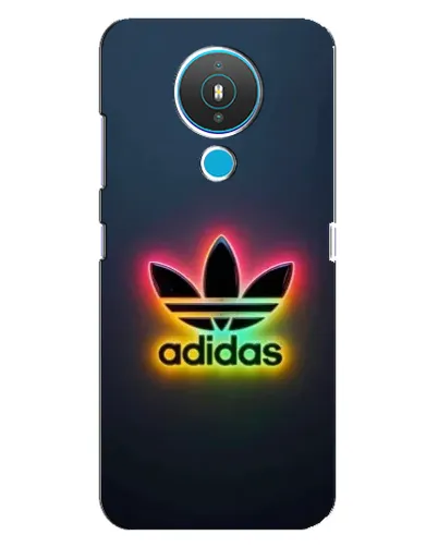 Чехол для Nokia 1.4 с картинкой «Неоновый Adidas»