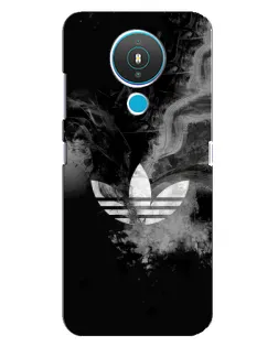 Чехол для Nokia 1.4 с картинкой «Абстрактный дым Adidas»