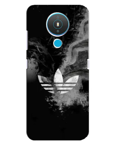 Чехол для Nokia 1.4 с картинкой «Абстрактный дым Adidas»