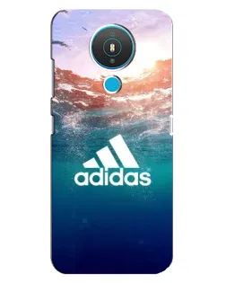 Чехол для Nokia 1.4 с картинкой «Океанская глубина адидас»