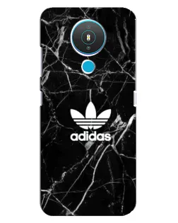 Чехол для Nokia 1.4 с картинкой «Белый мрамор Adidas»